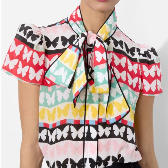 Alice & Olivia JEANNIE BUTTON DOWN NWT - Picture 4 of 9